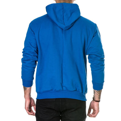 Men’s Basic Solid Sweatshirt – Casual Crewneck in Baby Pink & Royal Blue (Sizes S to XL) - SMARTMARTNZ