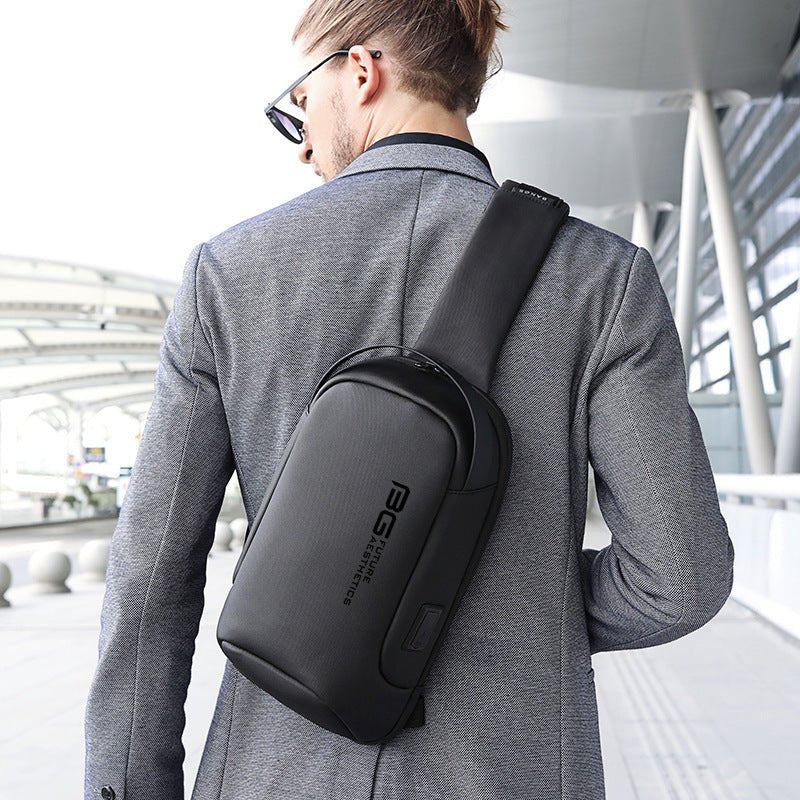 Men’s Business USB Shoulder Bag – Casual & Stylish Carry - SMARTMARTNZ