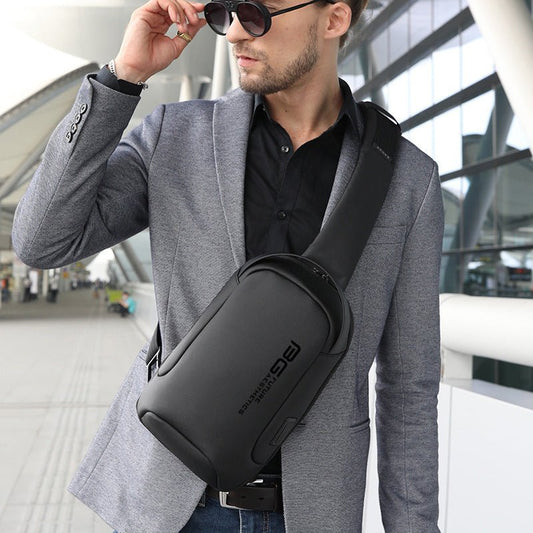 Men’s Business USB Shoulder Bag – Casual & Stylish Carry - SMARTMARTNZ