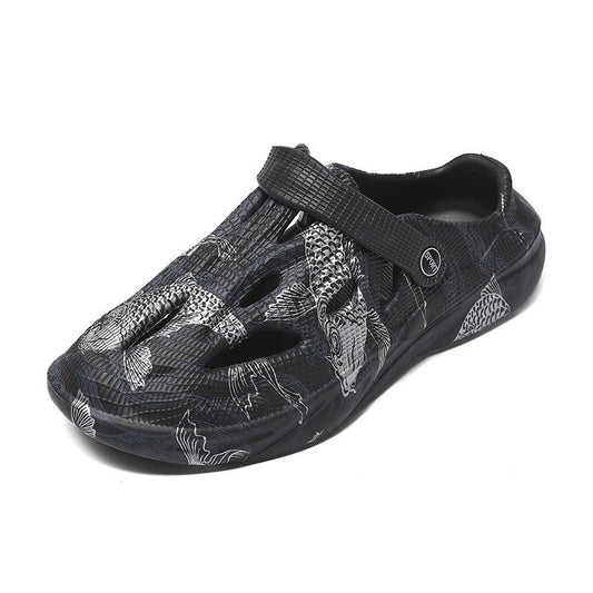 Men’s Camouflage Beach Sandals – Toe Cap & Outdoor Grip - SMARTMARTNZ