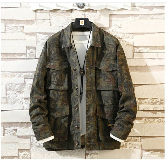 Men’s Camouflage Jean Jacket – Trendy Autumn Look with Rugged Edge - SMARTMARTNZ