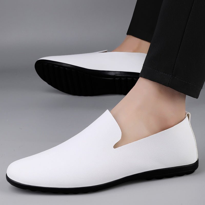 Men's Casual Leather Shoes Fashion Soft Gommino Low Top - SMARTMARTNZ
