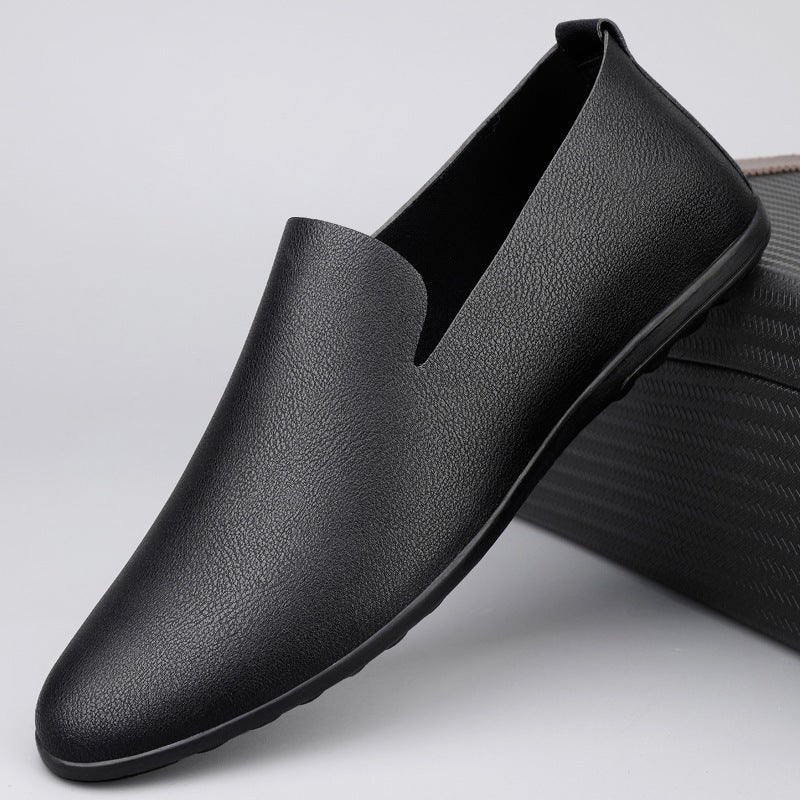 Men's Casual Leather Shoes Fashion Soft Gommino Low Top - SMARTMARTNZ
