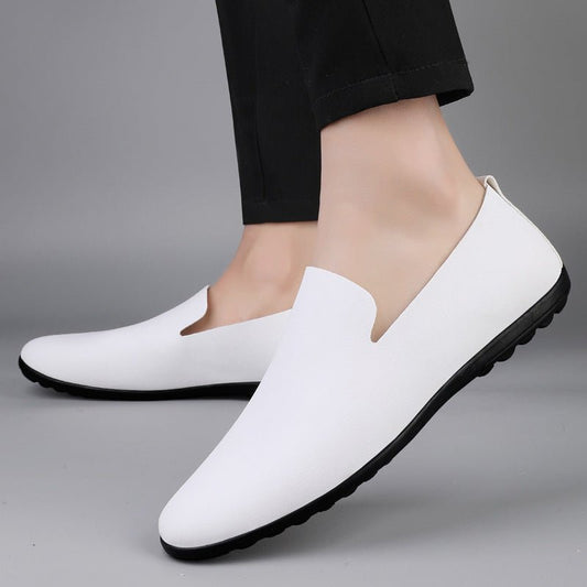 Men's Casual Leather Shoes Fashion Soft Gommino Low Top - SMARTMARTNZ