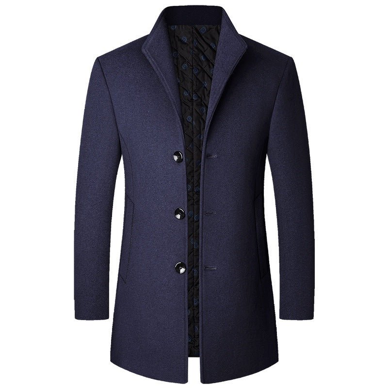 Men’s Casual Wool Coat – Autumn & Winter Modern Fit Elegance - SMARTMARTNZ