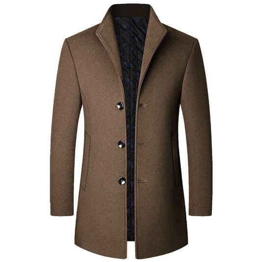 Men’s Casual Wool Coat – Autumn & Winter Modern Fit Elegance - SMARTMARTNZ