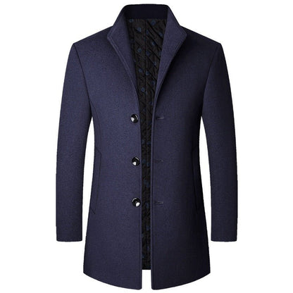 Men’s Casual Wool Coat – Autumn & Winter Modern Fit Elegance - SMARTMARTNZ