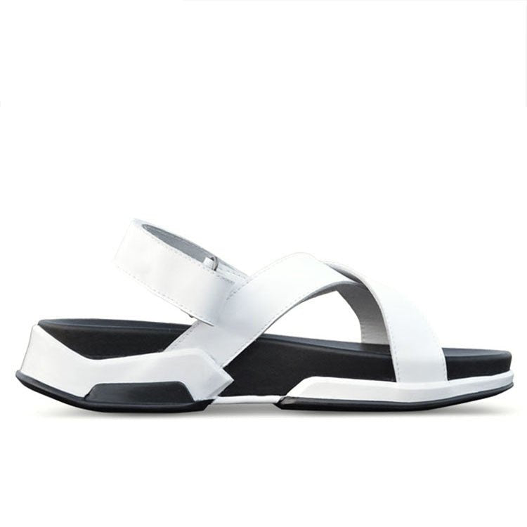 Men’s Elevator Beach Sandals – Korean Casual Leather Style Height - Increasing Design | Soft Leather | Summer - Ready - SMARTMARTNZ