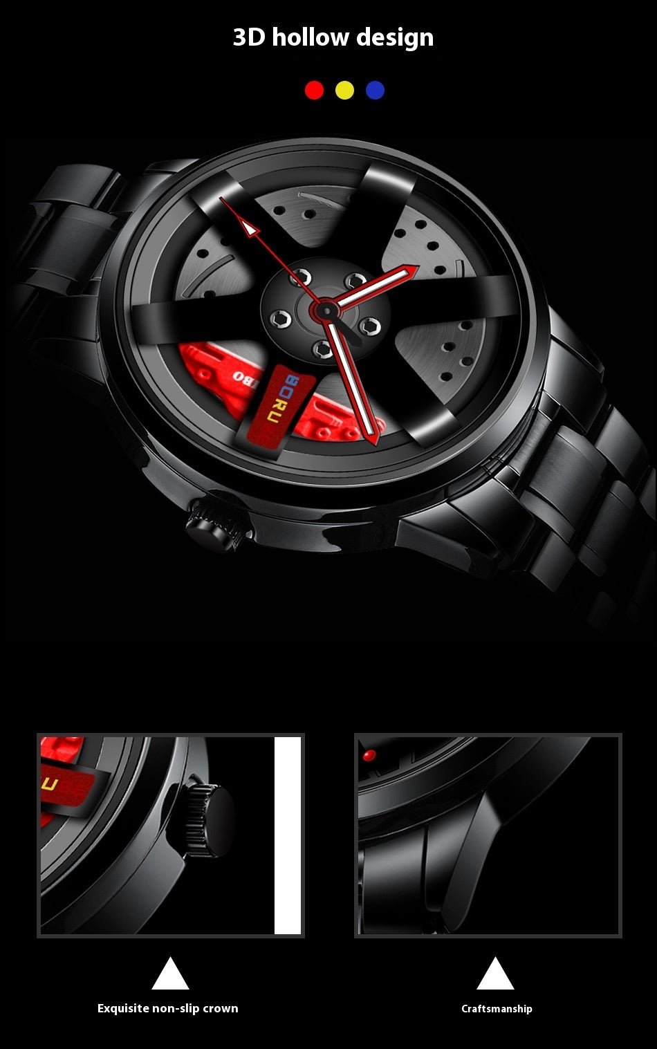 Men’s Fashion Sport Quartz Watch – Waterproof & Luminous Dial - SMARTMARTNZ