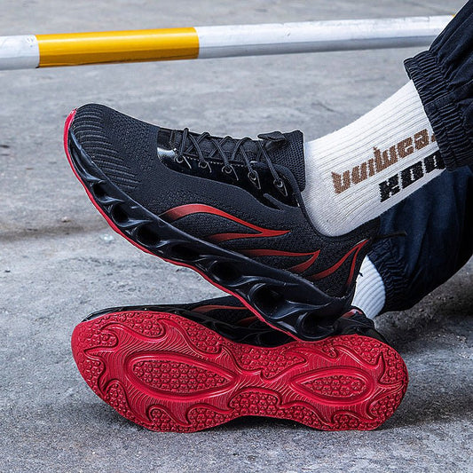 Men’s Flame Design Sports Sneakers – Bold & Versatile - SMARTMARTNZ