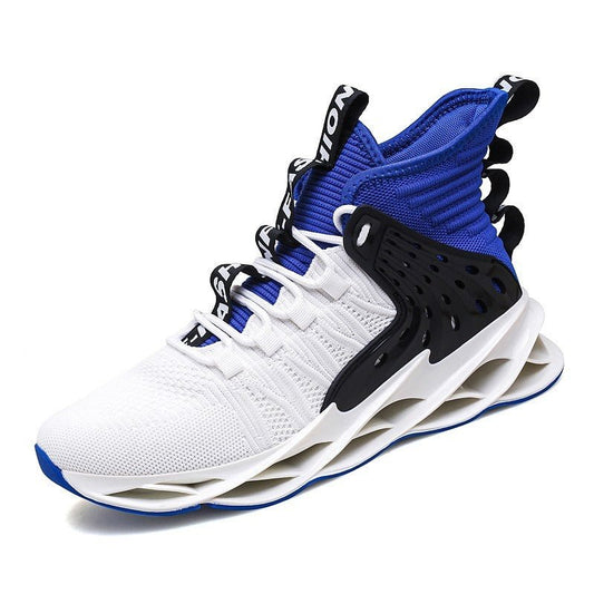 Men’s Flyknit Mid - Top Sneakers – Breathable Blade Sole - SMARTMARTNZ