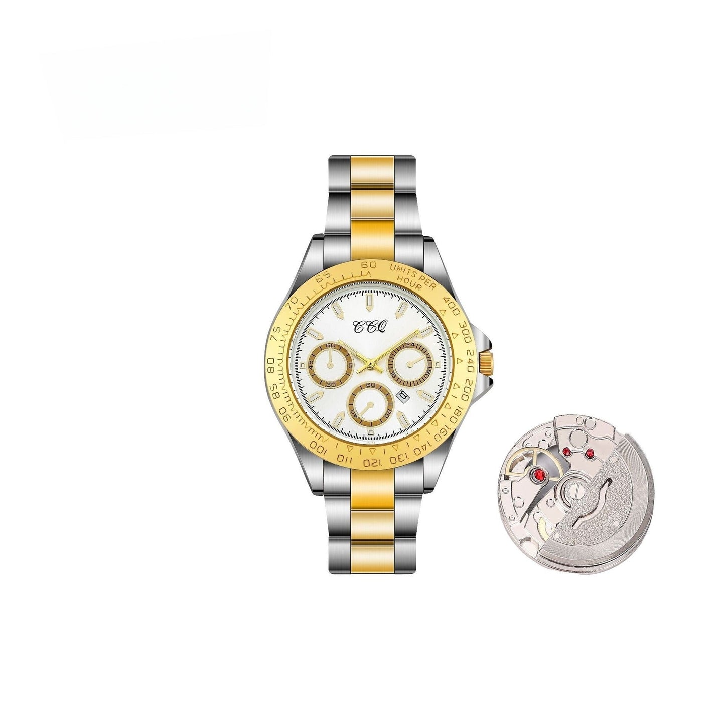 Men’s Gradient Gold Steel Watch - SMARTMARTNZ