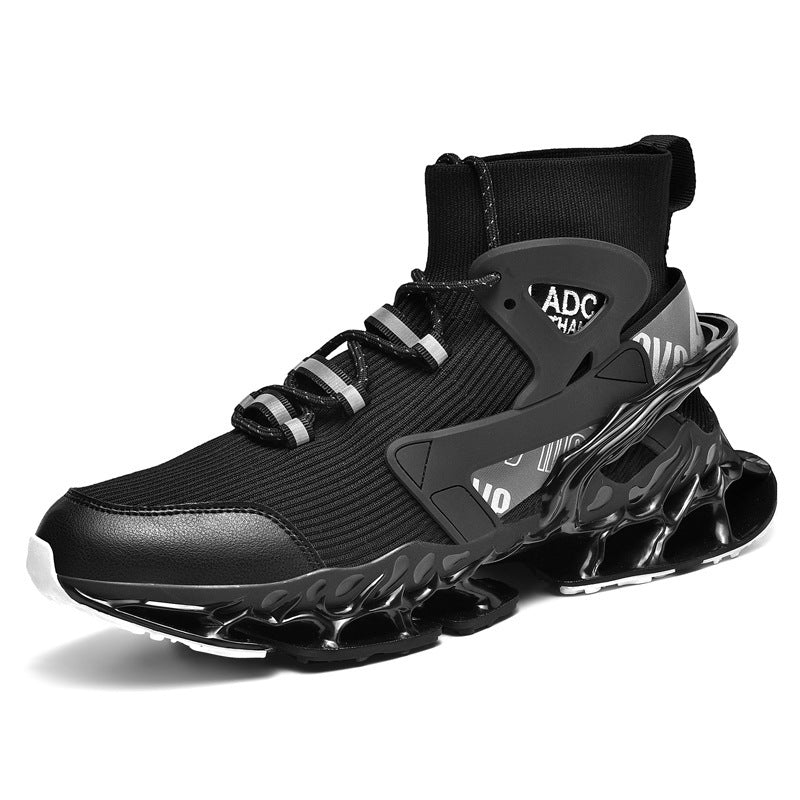 Men's High - top Shock - absorbing Running Mesh Sneaker - SMARTMARTNZ
