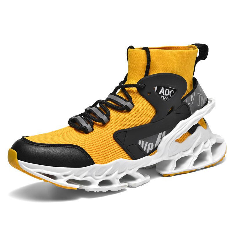 Men's High - top Shock - absorbing Running Mesh Sneaker - SMARTMARTNZ