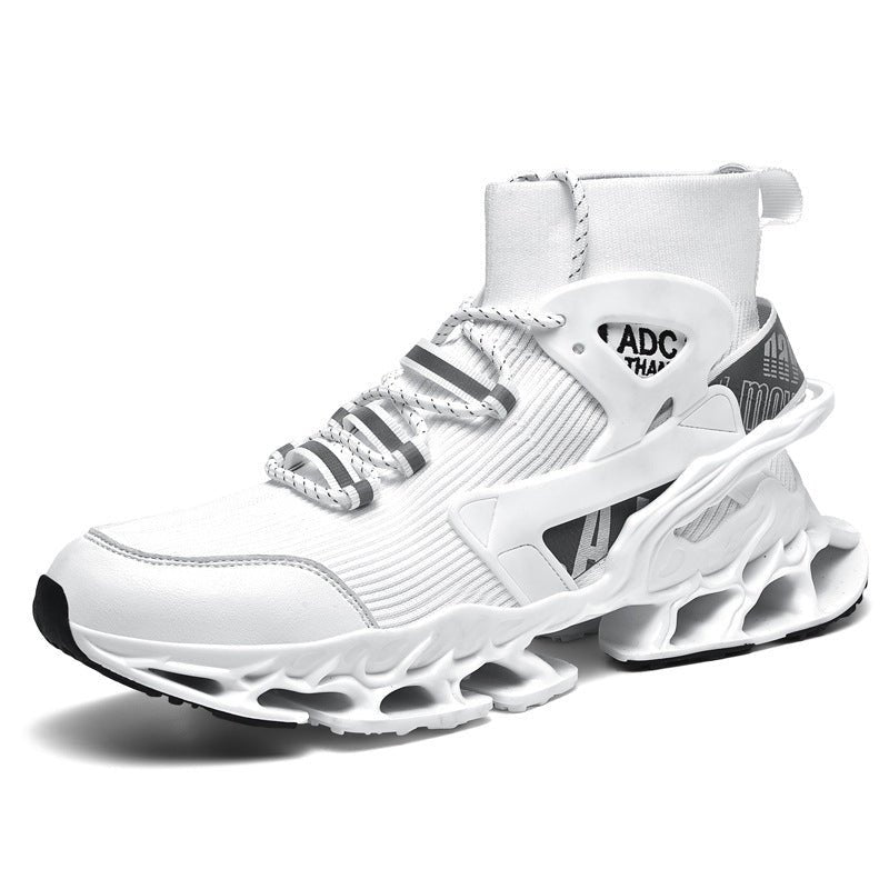 Men's High - top Shock - absorbing Running Mesh Sneaker - SMARTMARTNZ