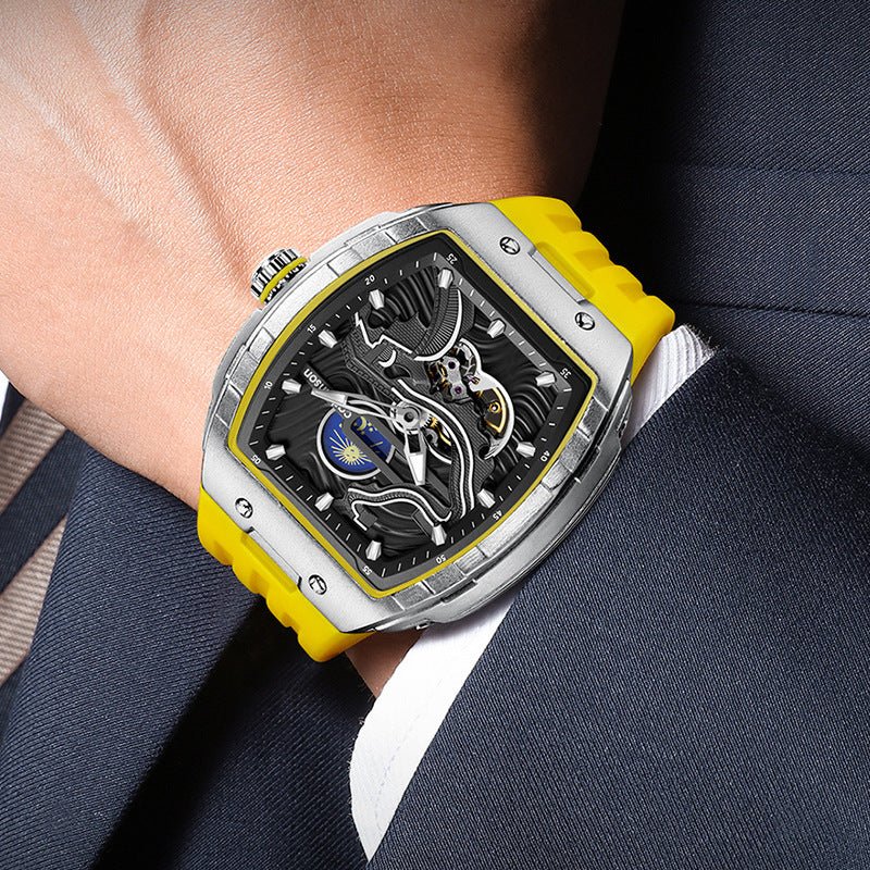 Men's Hollow Automatic Watch Luminous Waterproof Mechanical Watch - SMARTMARTNZ