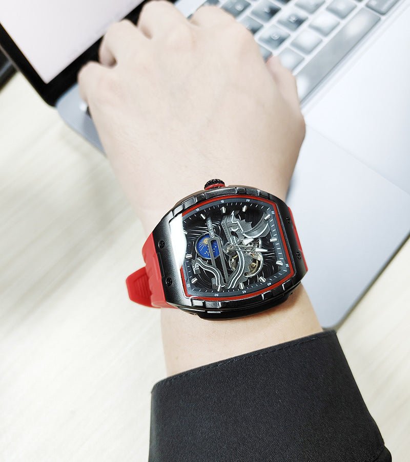 Men's Hollow Automatic Watch Luminous Waterproof Mechanical Watch - SMARTMARTNZ