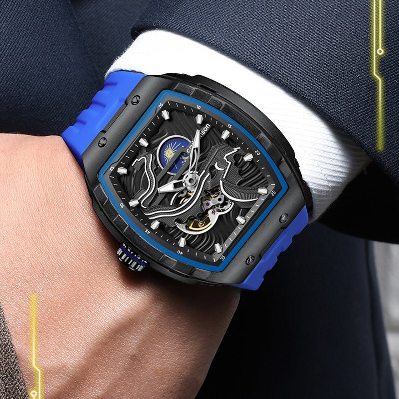 Men's Hollow Automatic Watch Luminous Waterproof Mechanical Watch - SMARTMARTNZ