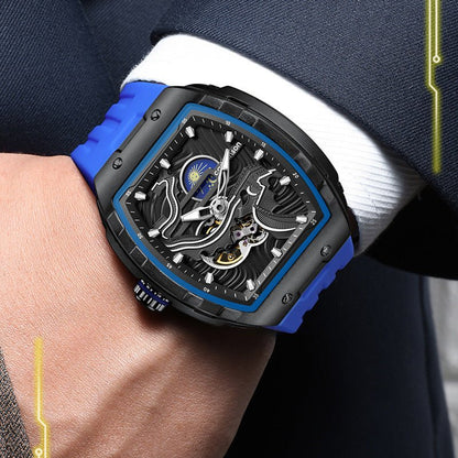 Men's Hollow Automatic Watch Luminous Waterproof Mechanical Watch - SMARTMARTNZ