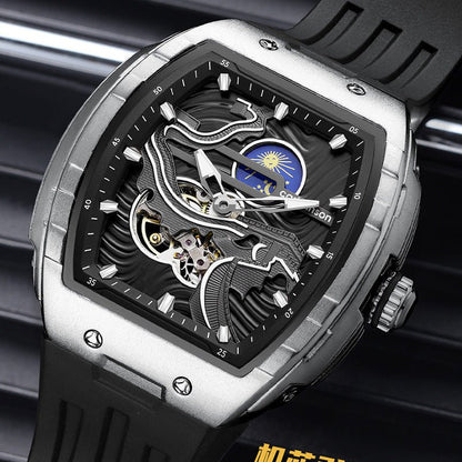 Men's Hollow Automatic Watch Luminous Waterproof Mechanical Watch - SMARTMARTNZ
