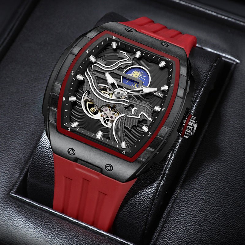 Men's Hollow Automatic Watch Luminous Waterproof Mechanical Watch - SMARTMARTNZ