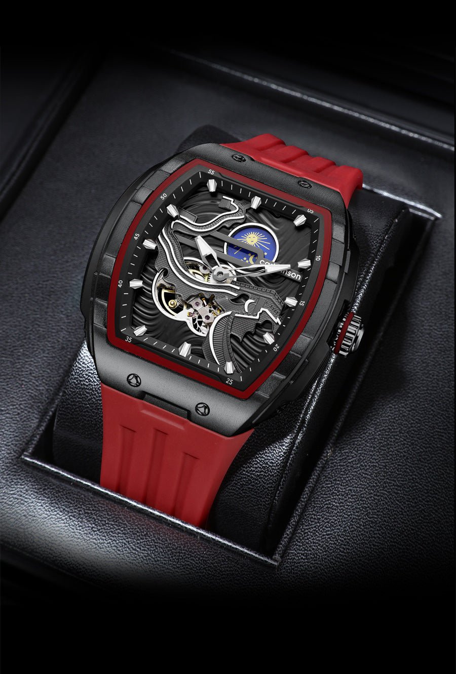 Men's Hollow Automatic Watch Luminous Waterproof Mechanical Watch - SMARTMARTNZ
