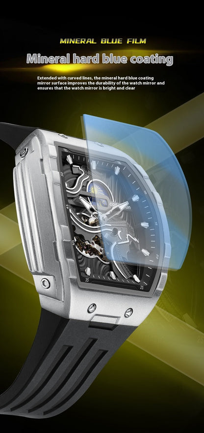 Men's Hollow Automatic Watch Luminous Waterproof Mechanical Watch - SMARTMARTNZ