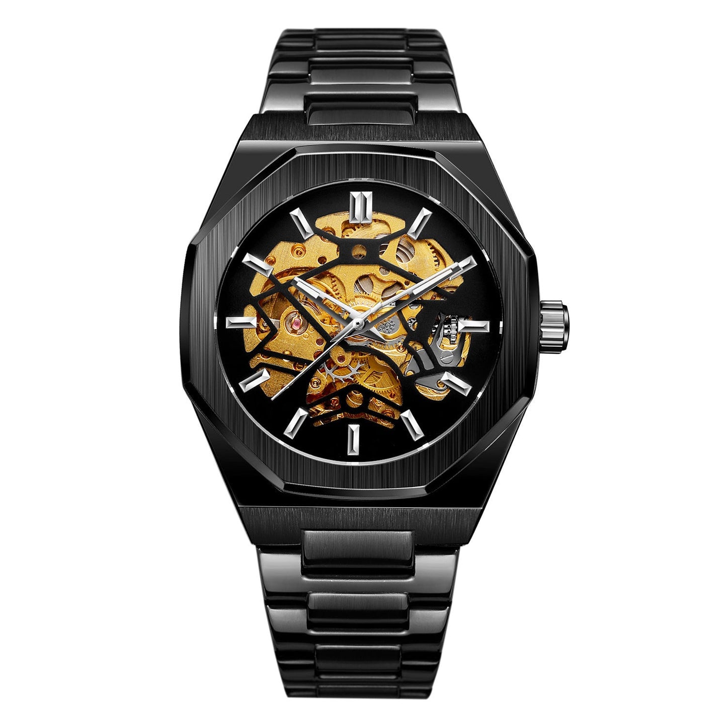 Men's Hollowed Fashion Casual Automatic Mechanical Watch - SMARTMARTNZ