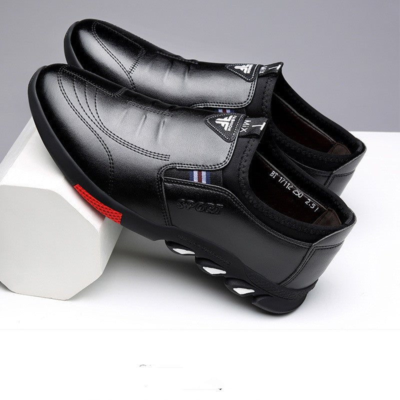 Men's Leather Shoes Leather Spring New Business Casual Soft - SMARTMARTNZ