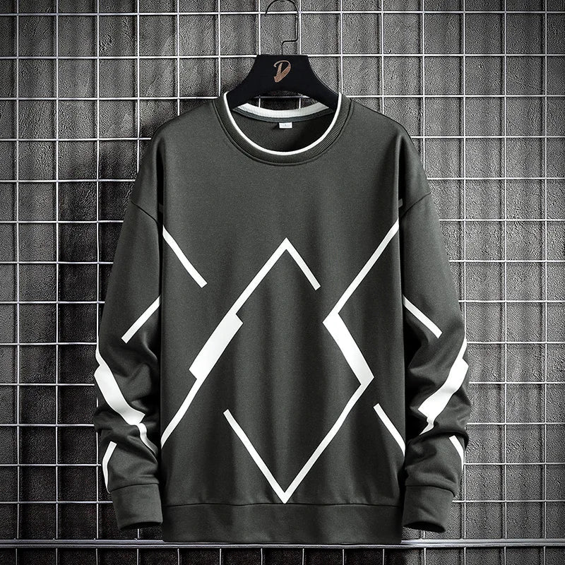 Men’s Loose Fit Sweatshirt – Urban Streetwear in Extended Sizes - SMARTMARTNZ