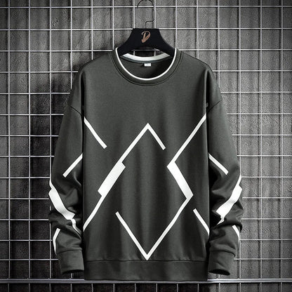Men’s Loose Fit Sweatshirt – Urban Streetwear in Extended Sizes - SMARTMARTNZ