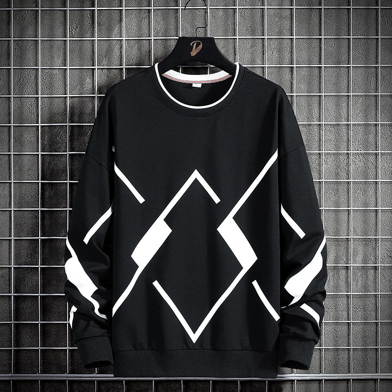 Men’s Loose Fit Sweatshirt – Urban Streetwear in Extended Sizes - SMARTMARTNZ