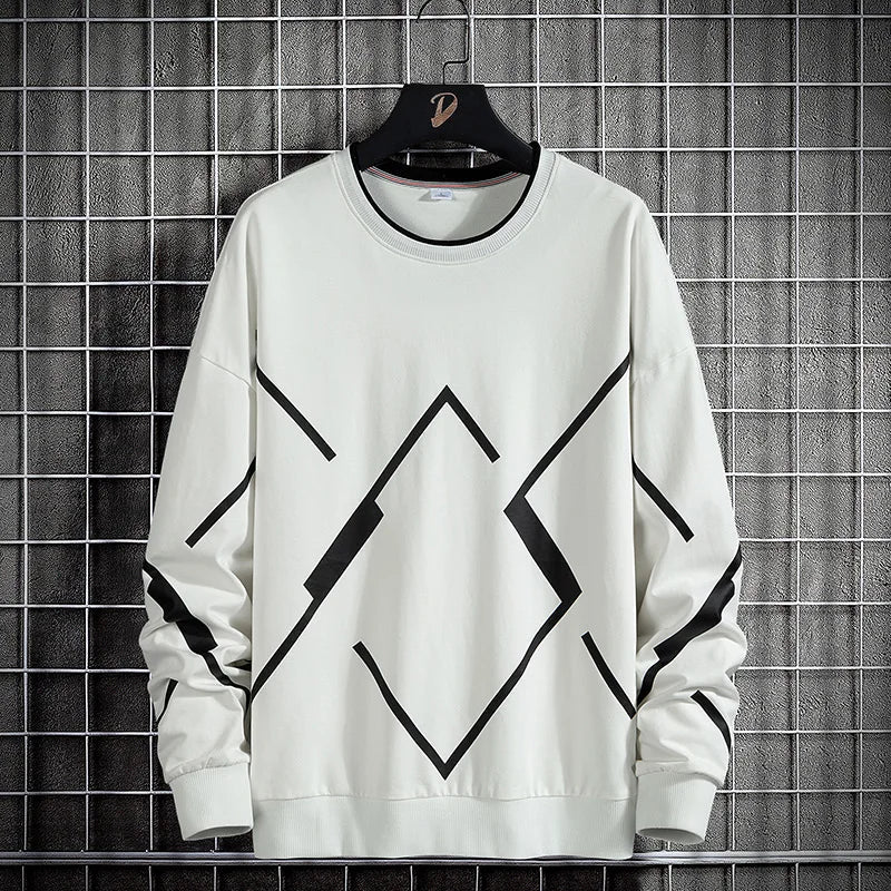 Men’s Loose Fit Sweatshirt – Urban Streetwear in Extended Sizes - SMARTMARTNZ