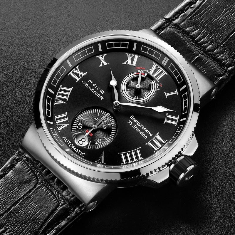 Men’s Mechanical Luxury Watch – Automatic, Luminous & Water - Resistant - SMARTMARTNZ