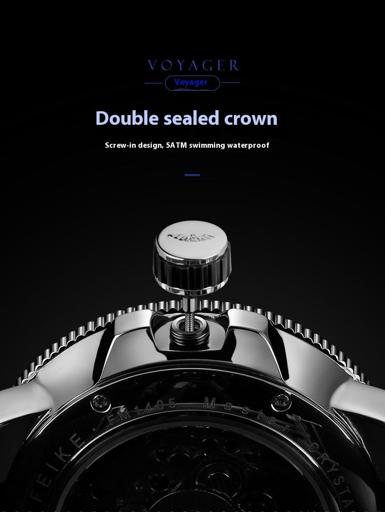 Men’s Mechanical Luxury Watch – Automatic, Luminous & Water - Resistant - SMARTMARTNZ