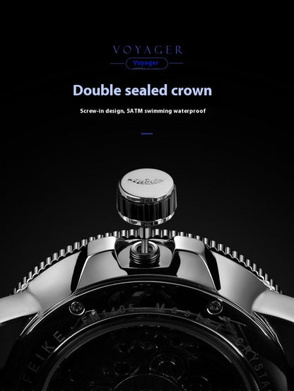 Men’s Mechanical Luxury Watch – Automatic, Luminous & Water - Resistant - SMARTMARTNZ