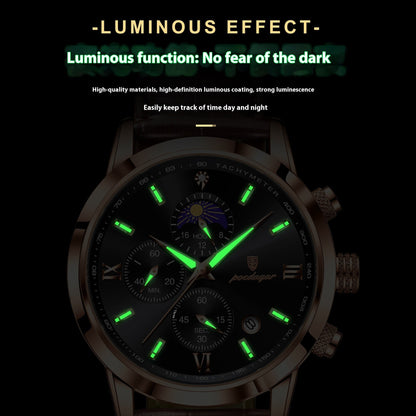 Men’s Multi - Function Moon Phase Watch - SMARTMARTNZ