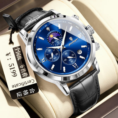 Men’s Multi - Function Moon Phase Watch - SMARTMARTNZ