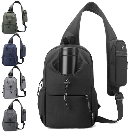 Men’s Outdoor Chest Sling Bag – Waterproof Oxford Fabric - SMARTMARTNZ
