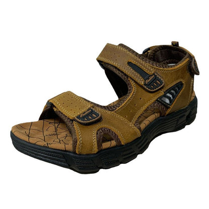 Men’s Outdoor Leather Sandals – Retro & Casual - SMARTMARTNZ