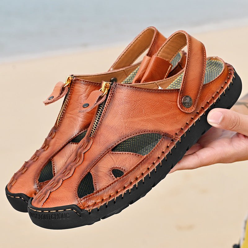 Men’s Plus Size Handcrafted Outdoor Beach Sandals - SMARTMARTNZ