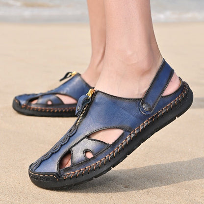 Men’s Plus Size Handcrafted Outdoor Beach Sandals - SMARTMARTNZ