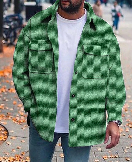 Men’s Polo Collar Coat – Stylish Work & Casual Outerwear - SMARTMARTNZ