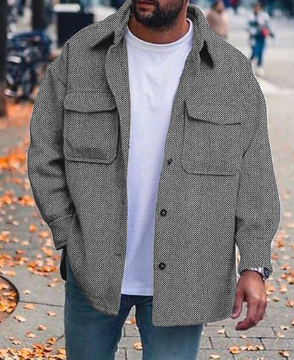 Men’s Polo Collar Coat – Stylish Work & Casual Outerwear - SMARTMARTNZ