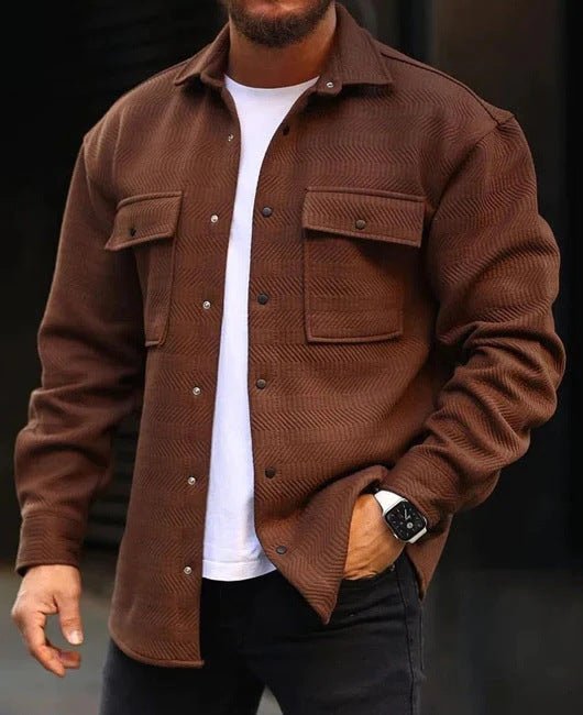 Men’s Polo Collar Coat – Stylish Work & Casual Outerwear - SMARTMARTNZ