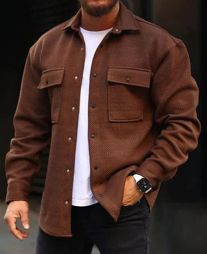 Men’s Polo Collar Coat – Stylish Work & Casual Outerwear - SMARTMARTNZ