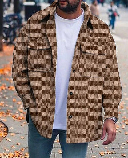 Men’s Polo Collar Coat – Stylish Work & Casual Outerwear - SMARTMARTNZ