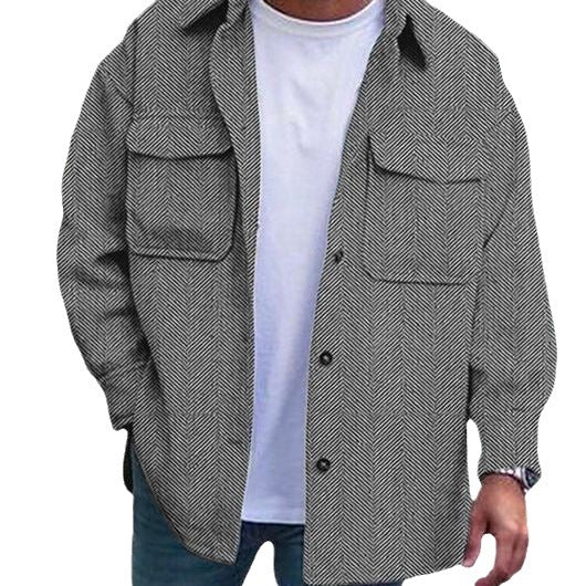 Men’s Polo Collar Coat – Stylish Work & Casual Outerwear - SMARTMARTNZ