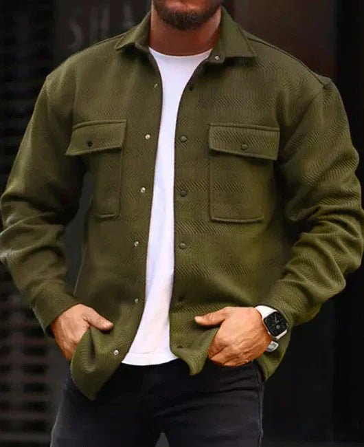 Men’s Polo Collar Coat – Stylish Work & Casual Outerwear - SMARTMARTNZ