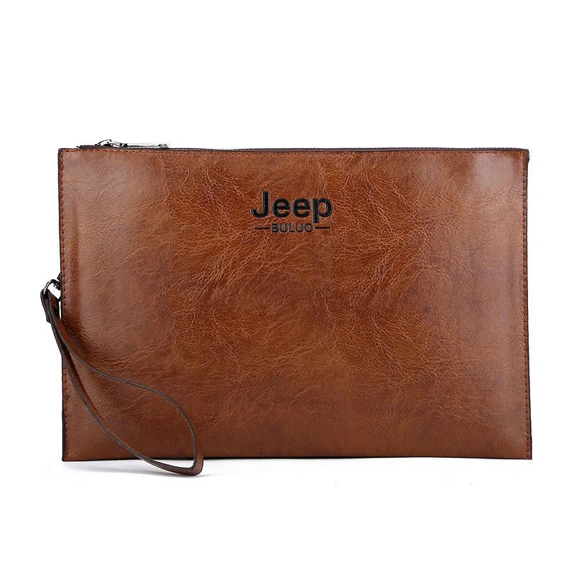 Men’s PU Leather Business Clutch – JEEP BULUO Elegant Handbag & Card Wallet - SMARTMARTNZ